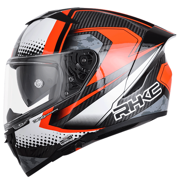 VSMOTO 360 Helmet 3K Carbon Fiber Combat Red