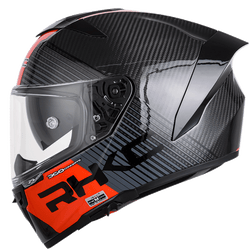 VSMOTO 360 Helmet 3K Carbon Fiber Blue Xiang Red
