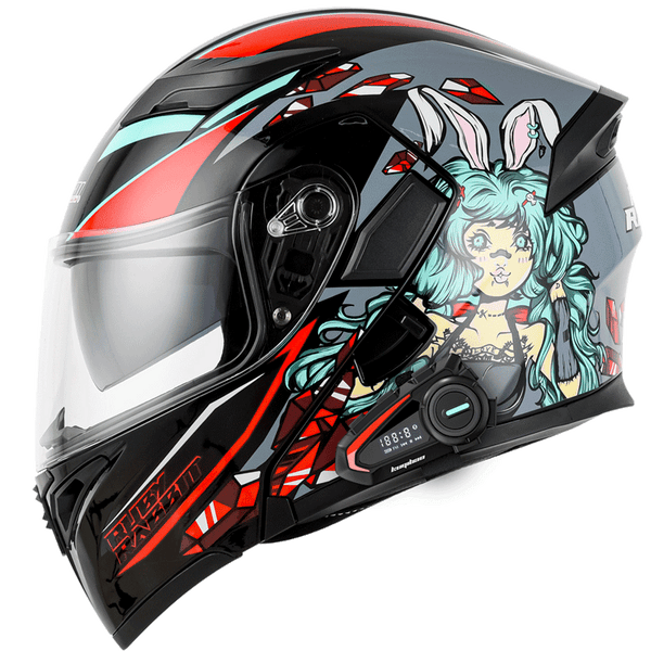 VSMOTO 902 Helmet With Headset K20 Bunny Girl