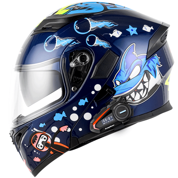 VSMOTO 902 Helmet With Headset K20 Sea Shark